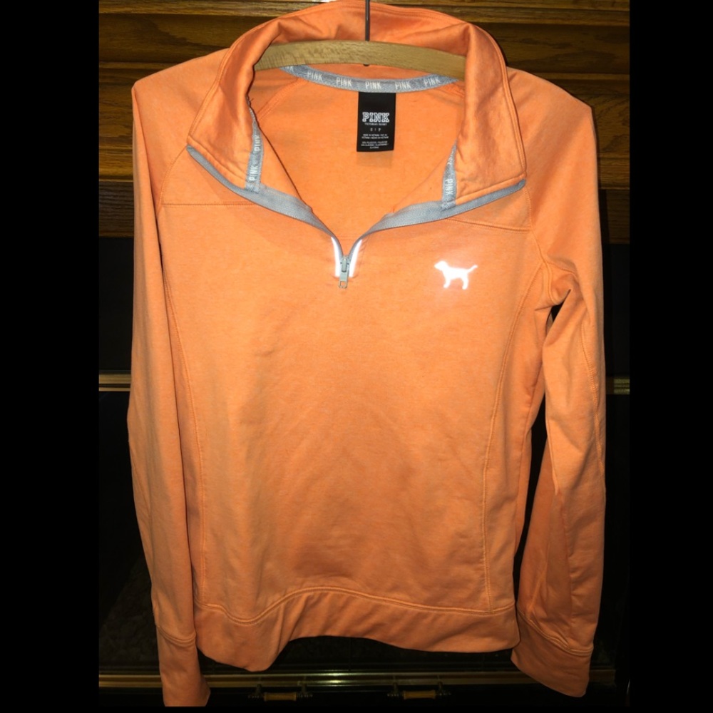 Pink Orange Reflective Zip Up